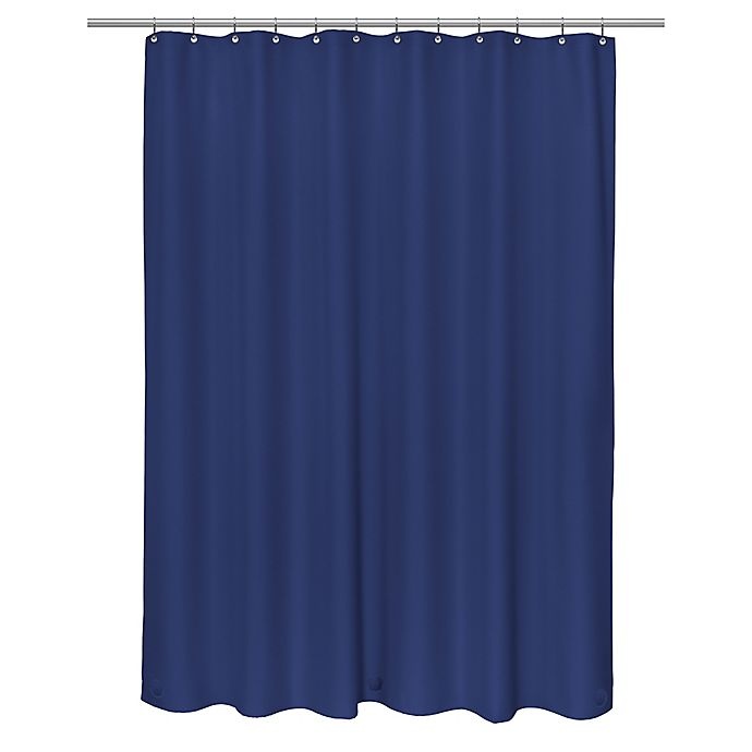 slide 1 of 1, Carnation Clean Home Shower Liners - Navy, 2 ct