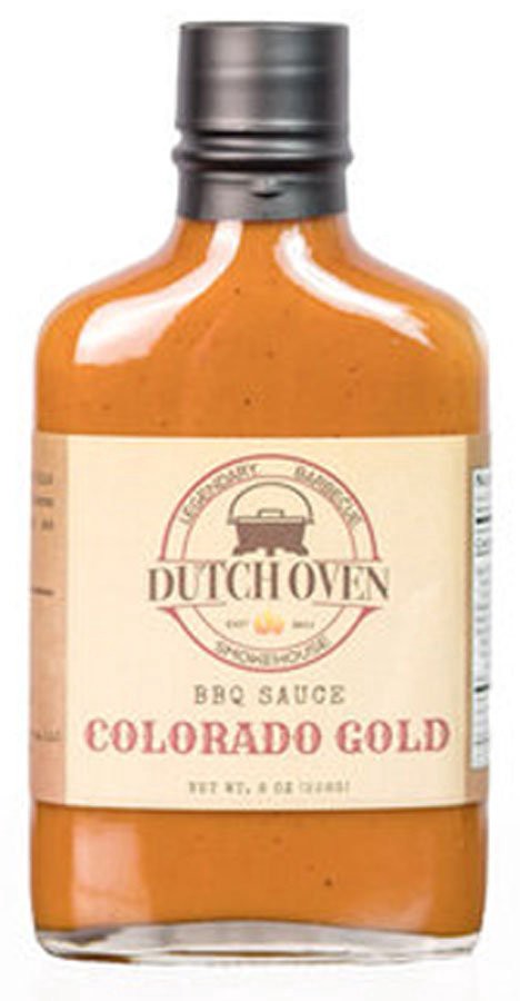 slide 1 of 1, Dutch Oven Colorado Gold BBQ Sauce, 8 oz