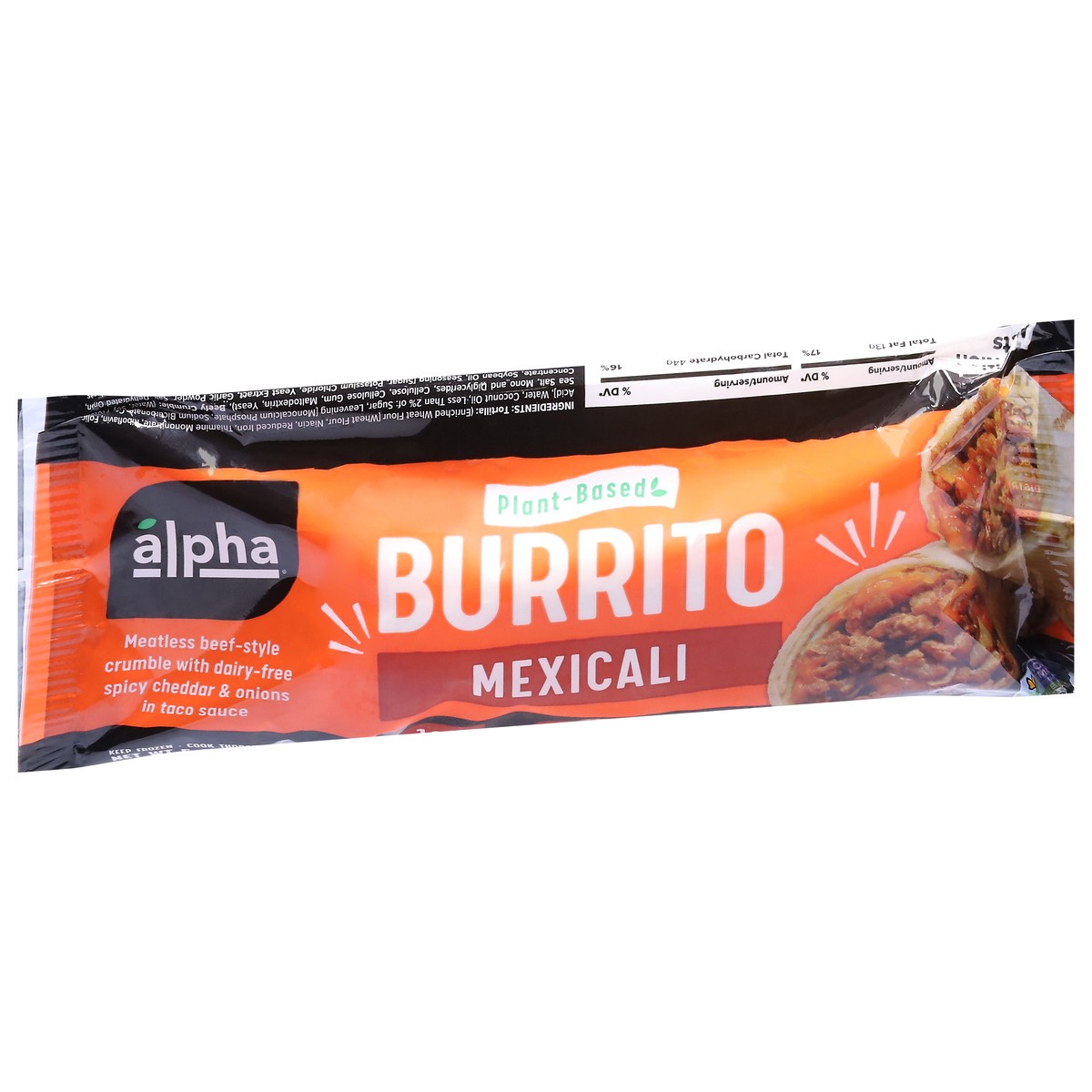 slide 2 of 9, Alpha Foods Alpha Plant-Based Mexicali Burrito 5 oz, 5 oz