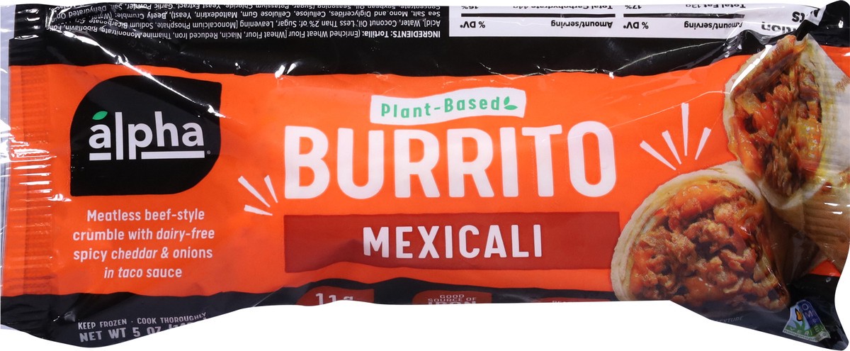 slide 6 of 9, Alpha Foods Alpha Plant-Based Mexicali Burrito 5 oz, 5 oz