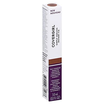 slide 1 of 1, Covergirl Simply Ageless Instant Fix Concealer Deep 390, 0.1 oz