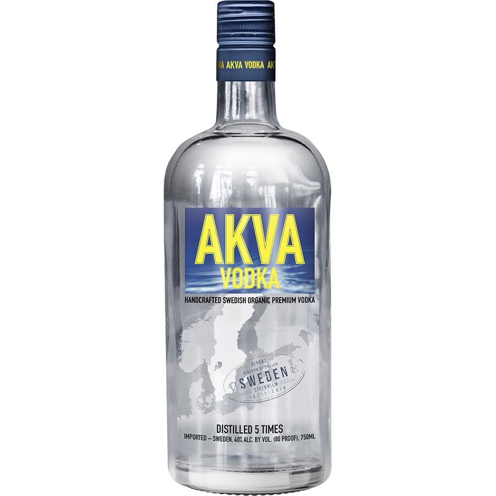 slide 1 of 1, Akva Organic Swedish Vodka, 750 ml