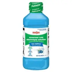 Meijer Advantage Care Electrolyte Solution, Blue Raspberry, With Prevital Prebiotics