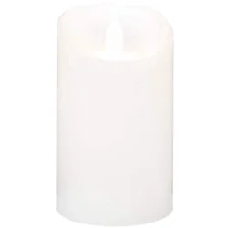 Sterno Home Iflicker Flameless LED Wax Pillar Candle - White