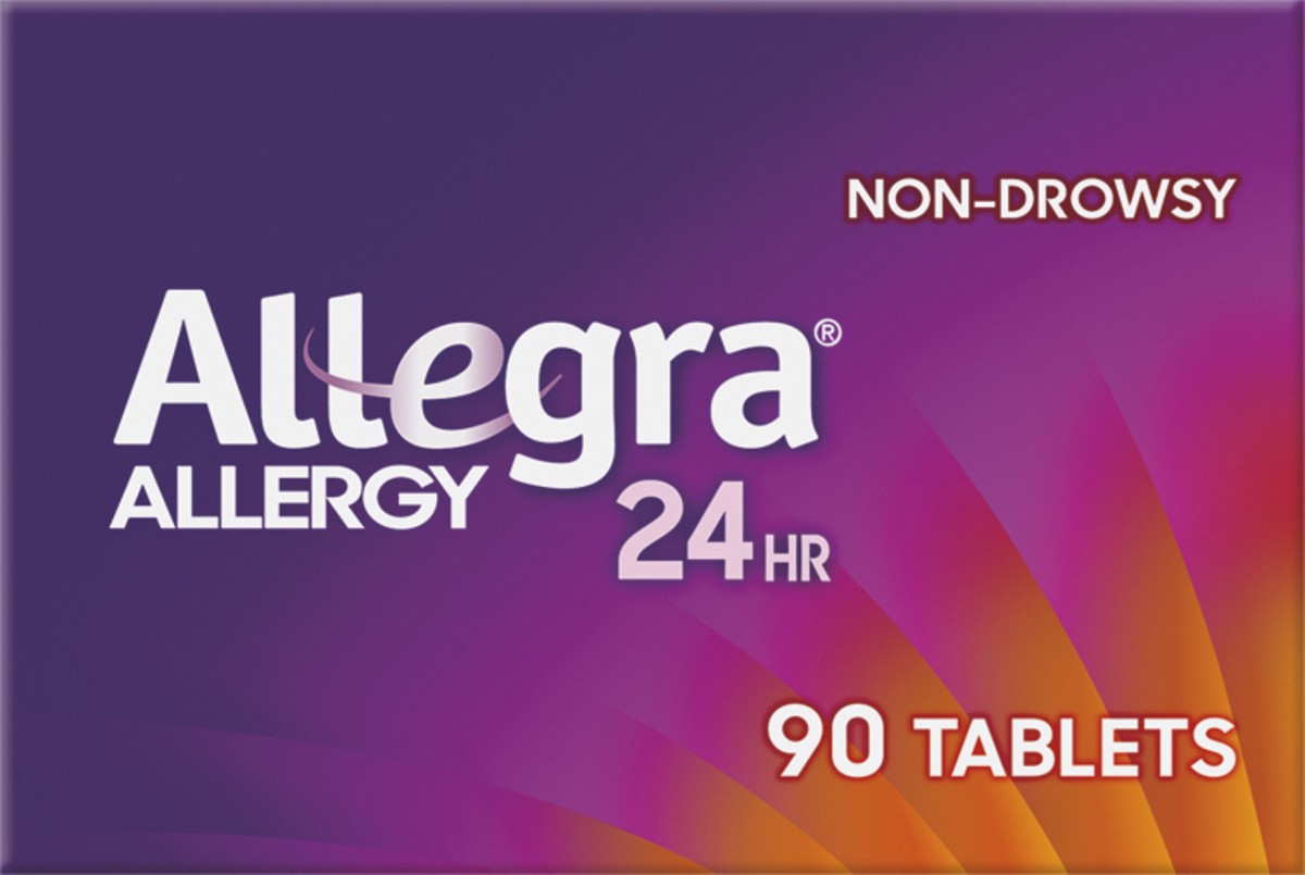 slide 5 of 7, Allegra Value Pack Tablets 180 mg Allergy Relief 90 ea, 90 ct