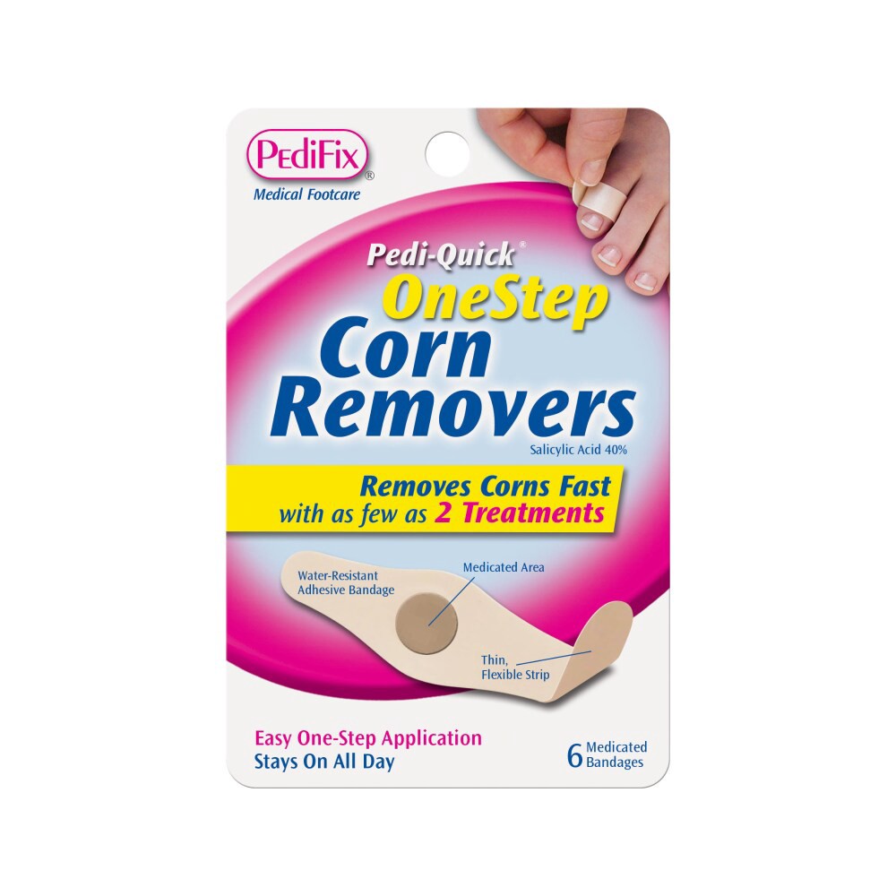 slide 1 of 2, PediFix One Step Corn Removers, 6 ct