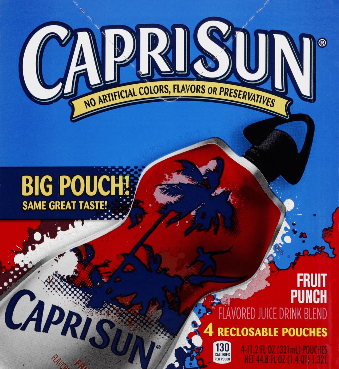 slide 3 of 6, Capri Sun Fruit Punch Juice Drink - 4 ct; 11.2 fl oz, 4 ct; 11.2 fl oz