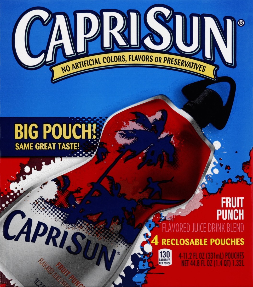 slide 5 of 6, Capri Sun Fruit Punch Juice Drink - 4 ct; 11.2 fl oz, 4 ct; 11.2 fl oz