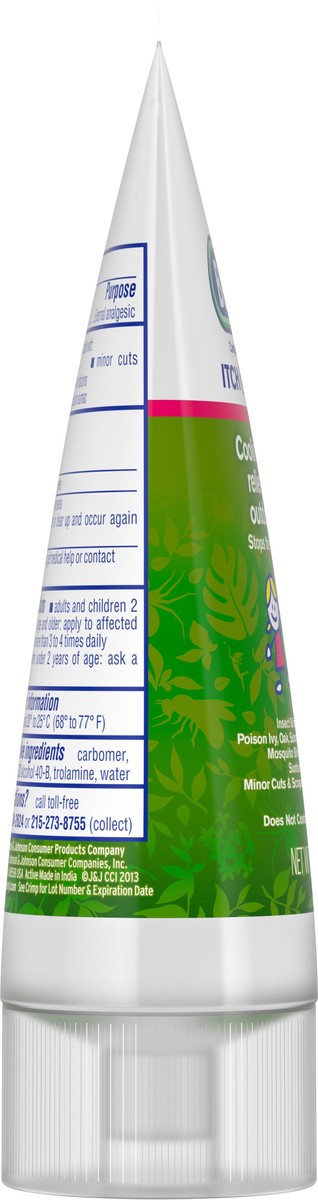 slide 4 of 7, Benadryl Anti-Itch Cooling Gel for Kids, Topical Camphor Gel to Relief Pain & Itching of Most Outdoor Itches, Diphenhydramine Free, Travel Size, 3 oz, 3 oz