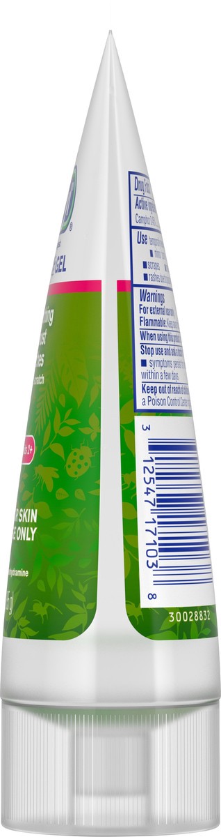 slide 6 of 7, Benadryl Anti-Itch Cooling Gel for Kids, Topical Camphor Gel to Relief Pain & Itching of Most Outdoor Itches, Diphenhydramine Free, Travel Size, 3 oz, 3 oz