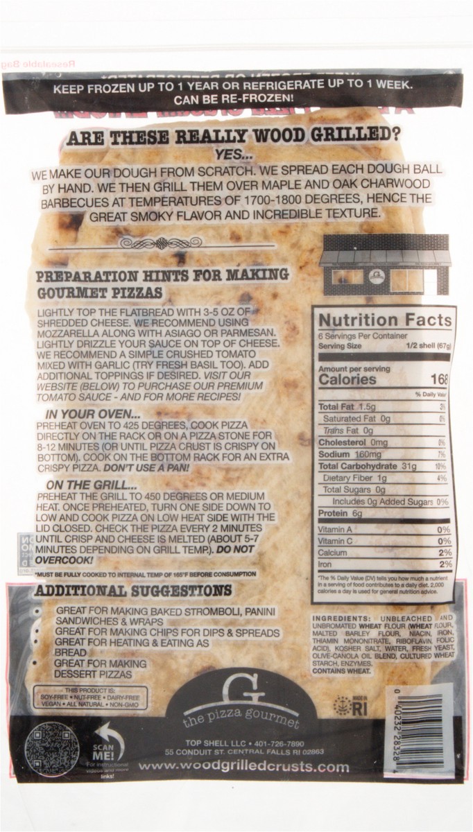 slide 8 of 9, The Pizza Gourmet White Wood Grilled Flatbread 3 ea, 3 ct