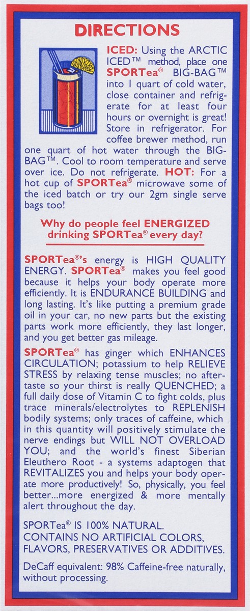 slide 3 of 9, SPORTea Iced Tea 7 Bags, 7 ct