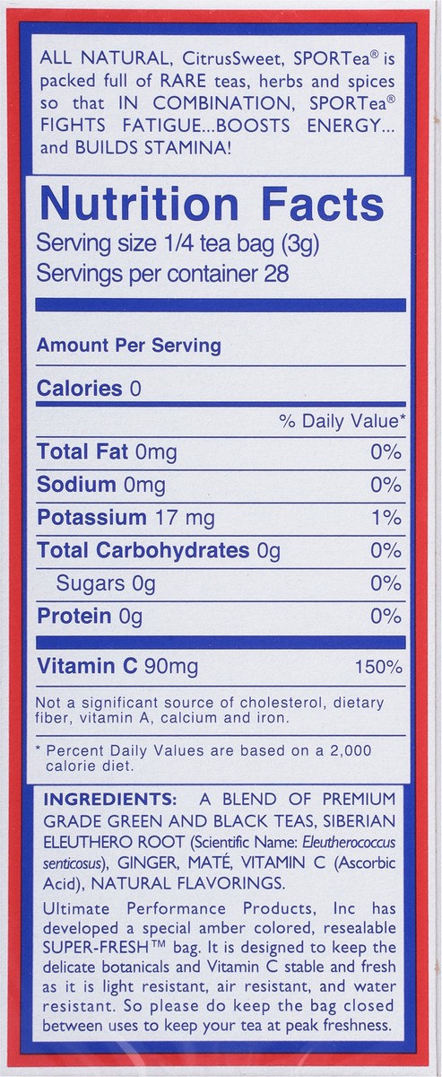 slide 4 of 9, SPORTea Iced Tea 7 Bags, 7 ct