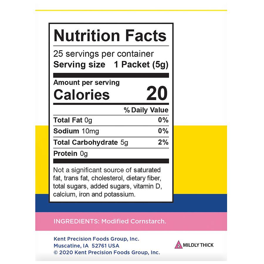 slide 5 of 5, Thick-It 2 Mildly Thick Nectar Original Food & Beverage Flavorless Thickener 25 - 0.18 oz Packets, 25 ct