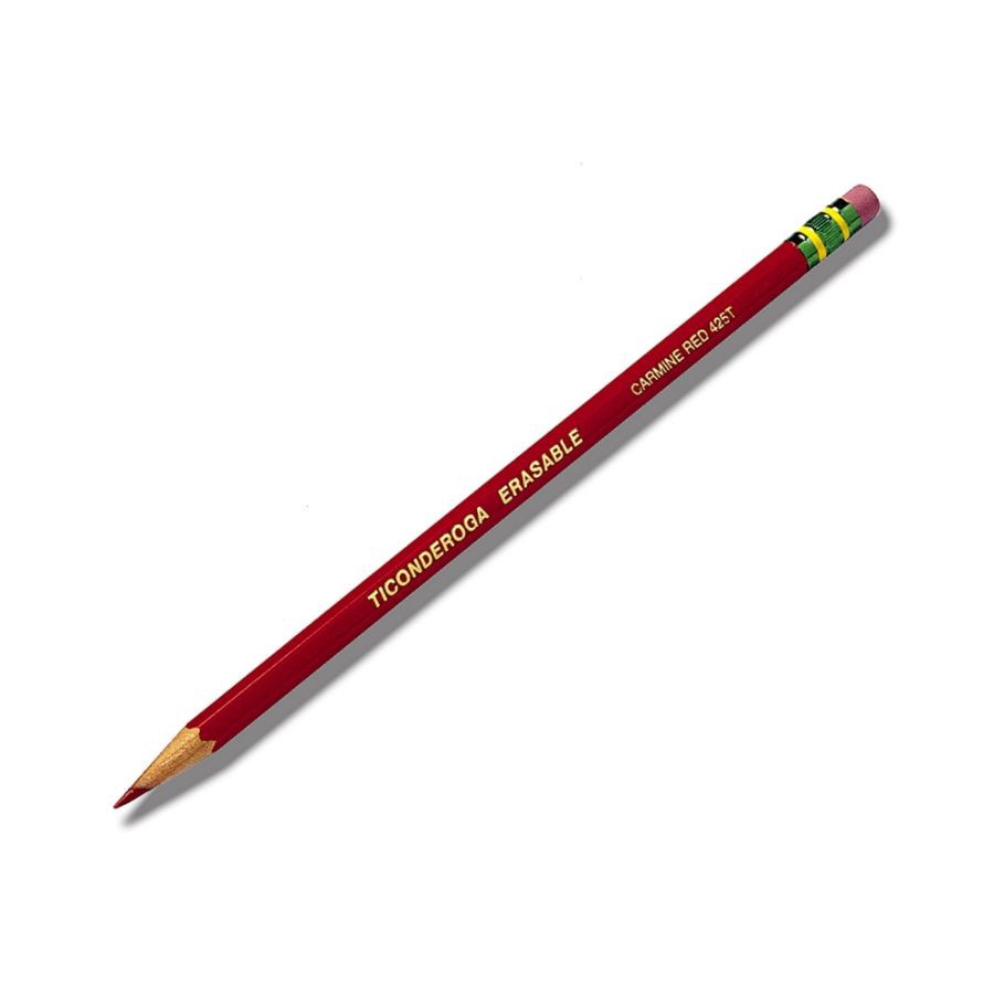 slide 2 of 2, Dixon Ticonderoga Erasable Checking Pencils, 2.6 Mm, Red, Pack Of 4 Pencils, 4 ct