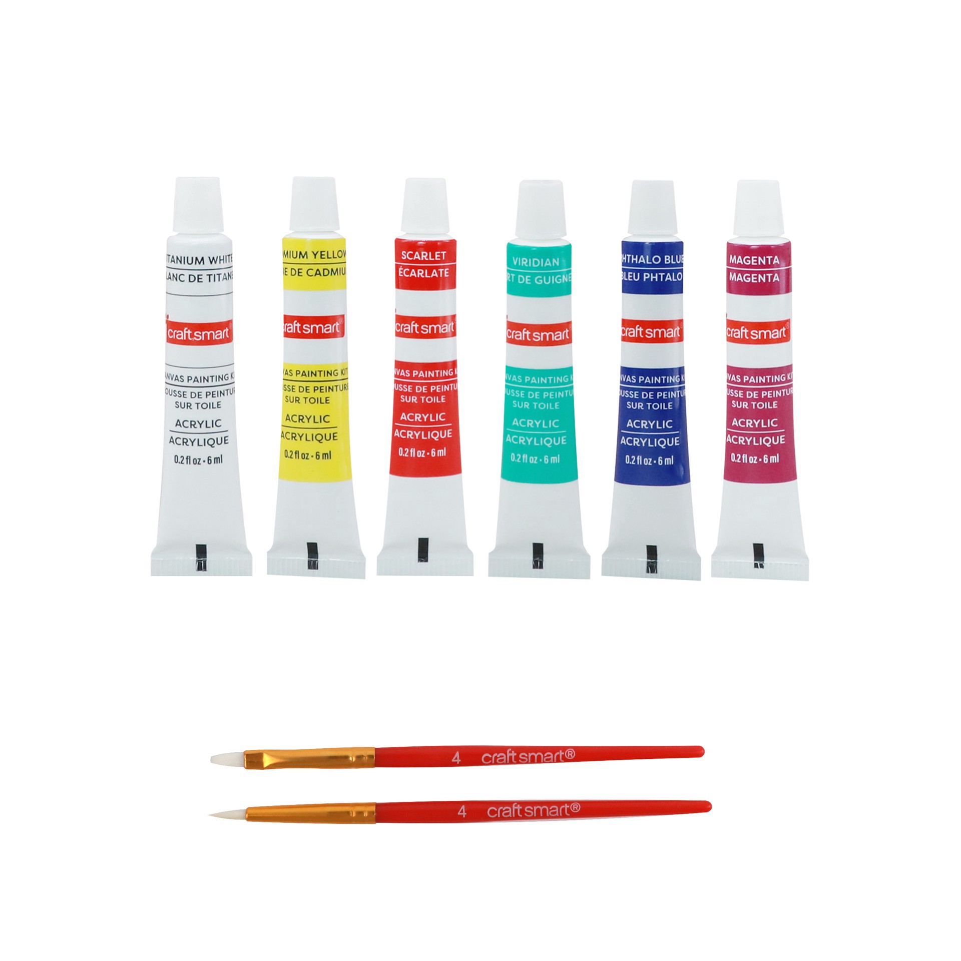 slide 3 of 5, Floral Mini Canvas Painting Kit By Craft Smart, 4 in x 4 in