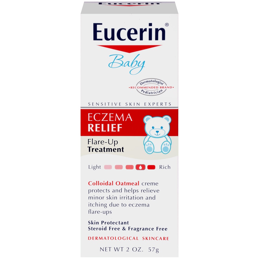 slide 1 of 3, Eucerin Baby Eczema Relief Instant Therapy Cream, 2 oz