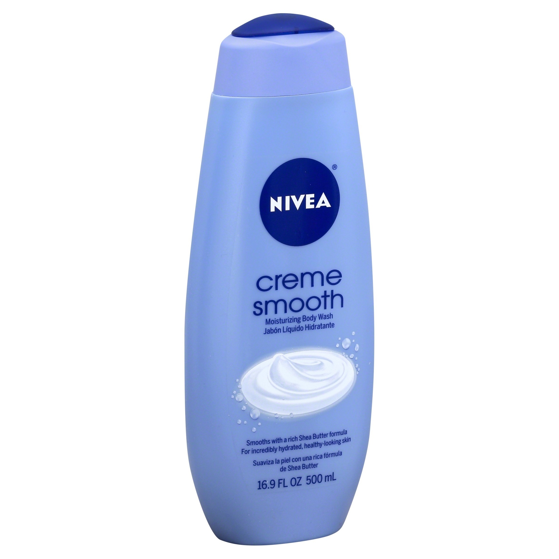 slide 1 of 7, Nivea Creme Smooth Moisturizing Body Wash, 16.9 fl oz