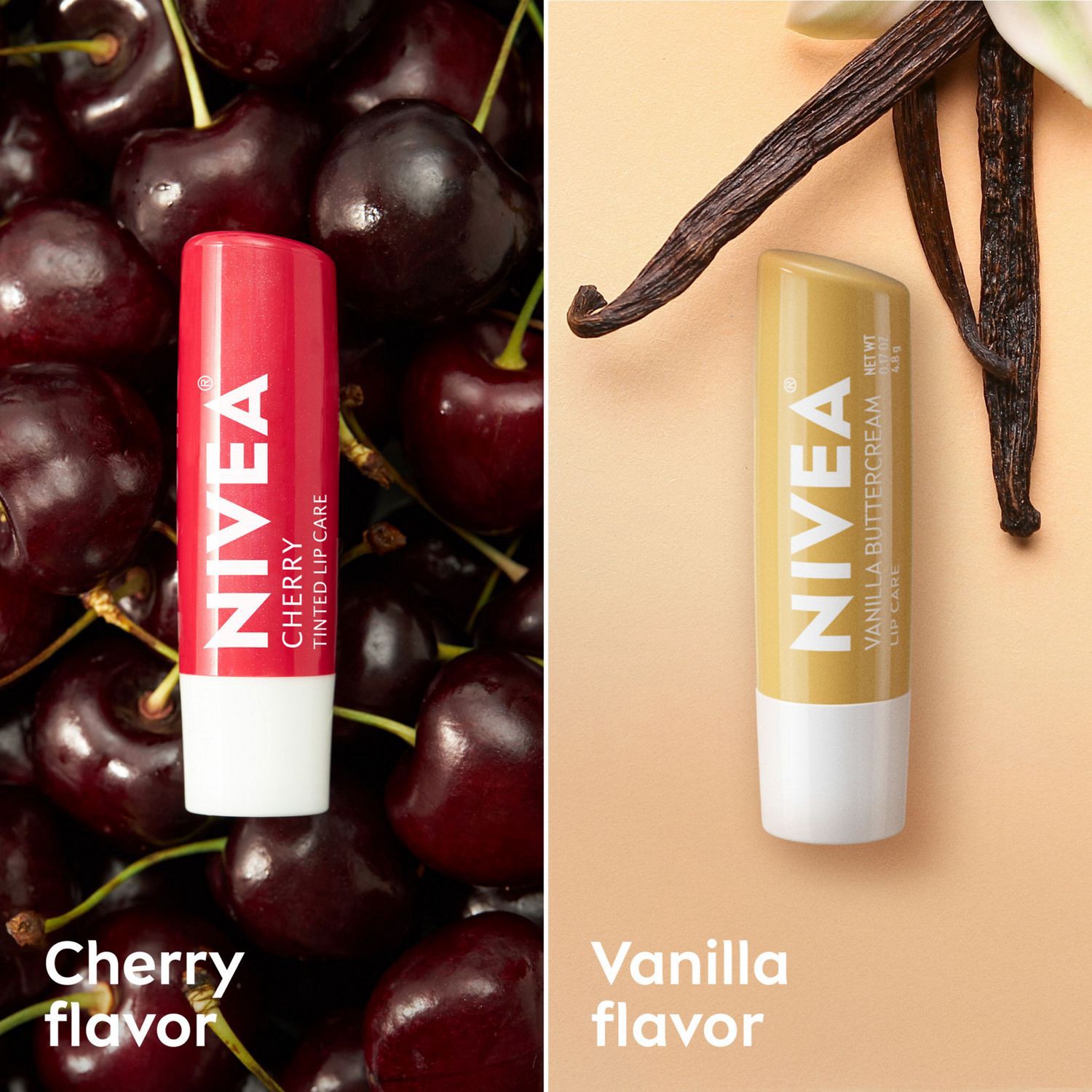 slide 8 of 10, Nivea Lip Care, Cherry And Cream, 2 Ct, 0.17 oz