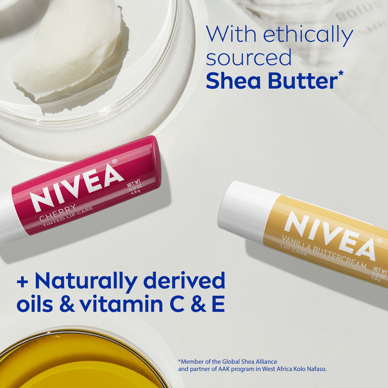 slide 3 of 10, Nivea Lip Care, Cherry And Cream, 2 Ct, 0.17 oz