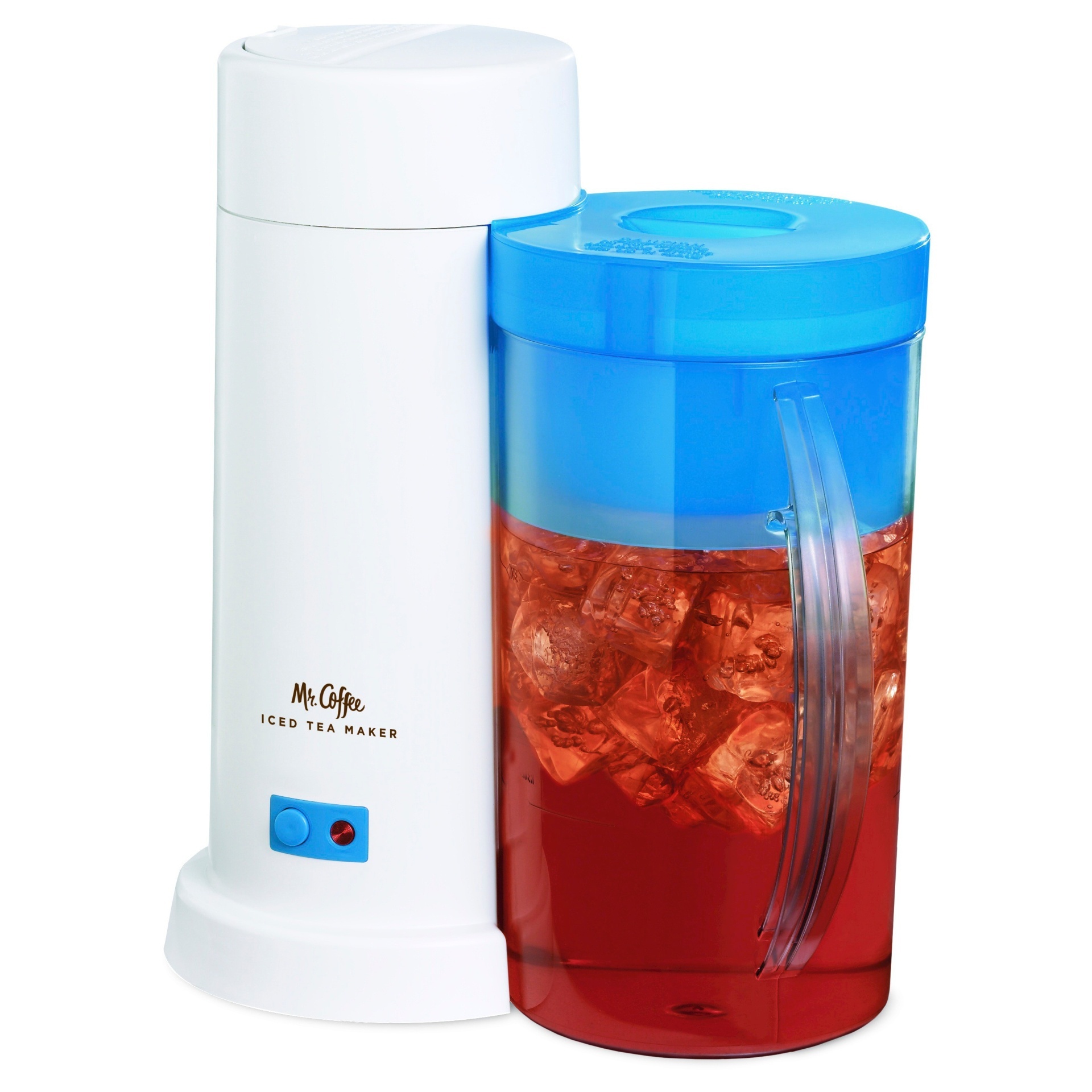 slide 1 of 3, Mr. Coffee Iced Tea Maker - Blue, 2 qt