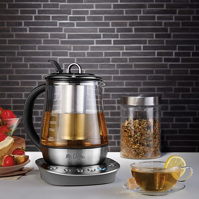 slide 6 of 6, Mr. Coffee 1.2-Litter Hot Tea Maker and Kettle - Stainless Steel, 1 ct