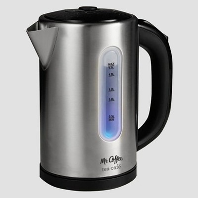 slide 1 of 8, Mr. Coffee Digital Electric Kettle - Stainless Steel BVMC-EKVT100, 1 ct