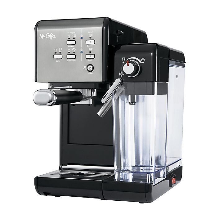 slide 4 of 8, Mr. Coffee One-Touch CoffeeHouse Espresso and Cappuccino Machine - Black Stainless, 1 ct