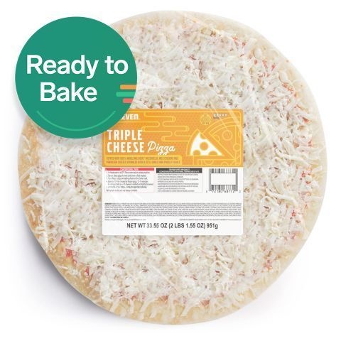 slide 1 of 1, 7-Eleven Ready To Bake Pizza - Cheese, 1 wholepizza