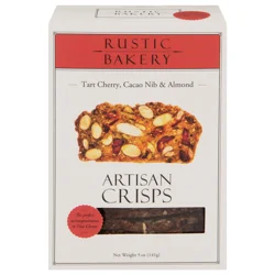 Rustic Bakery Tart Cherry Cacao Nib & Almond Artisan Crisps 5 oz