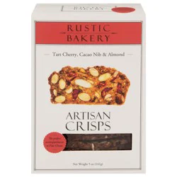 Rustic Bakery Tart Cherry Cacao Nib & Almond Artisan Crisps 5 oz