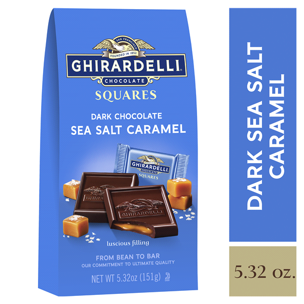 slide 1 of 6, Ghirardelli Dark Sea Salt Caramel Bag, 5.32 oz