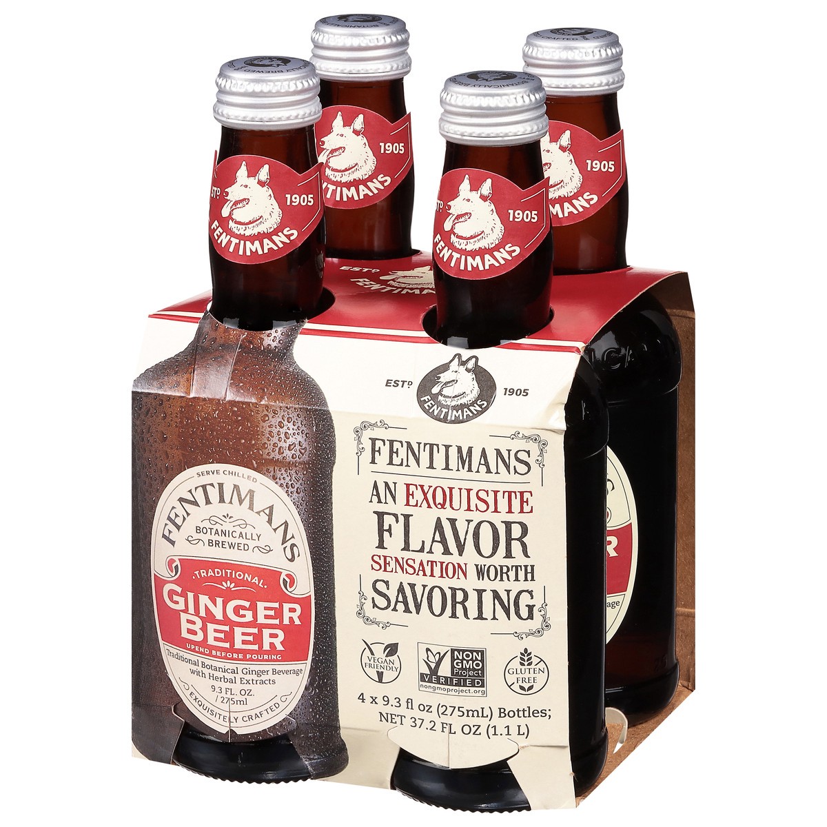 slide 11 of 11, Fentimans Ginger Beer 4 - 9.3 fl oz Bottles, 4 ct; 9.3 oz