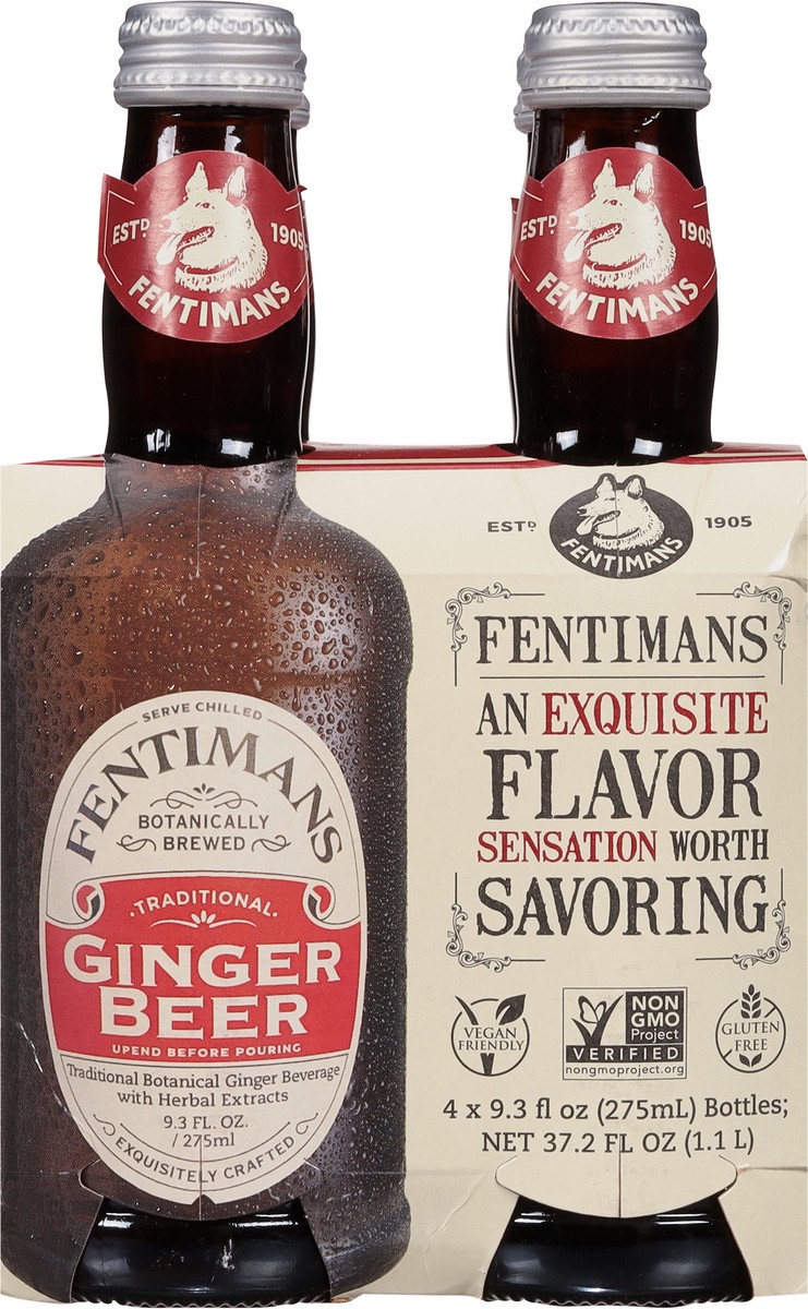 slide 6 of 11, Fentimans Ginger Beer 4 - 9.3 fl oz Bottles, 4 ct; 9.3 oz