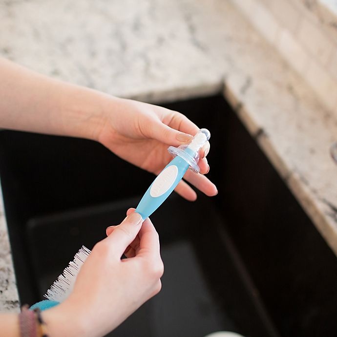 slide 6 of 7, Dr. Brown's Natural Flow Bottle Brushes - Blue, 2 ct