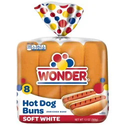 Wonder Soft White Bread Hot Dog Buns