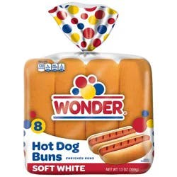 Wonder Soft White Bread Hot Dog Buns