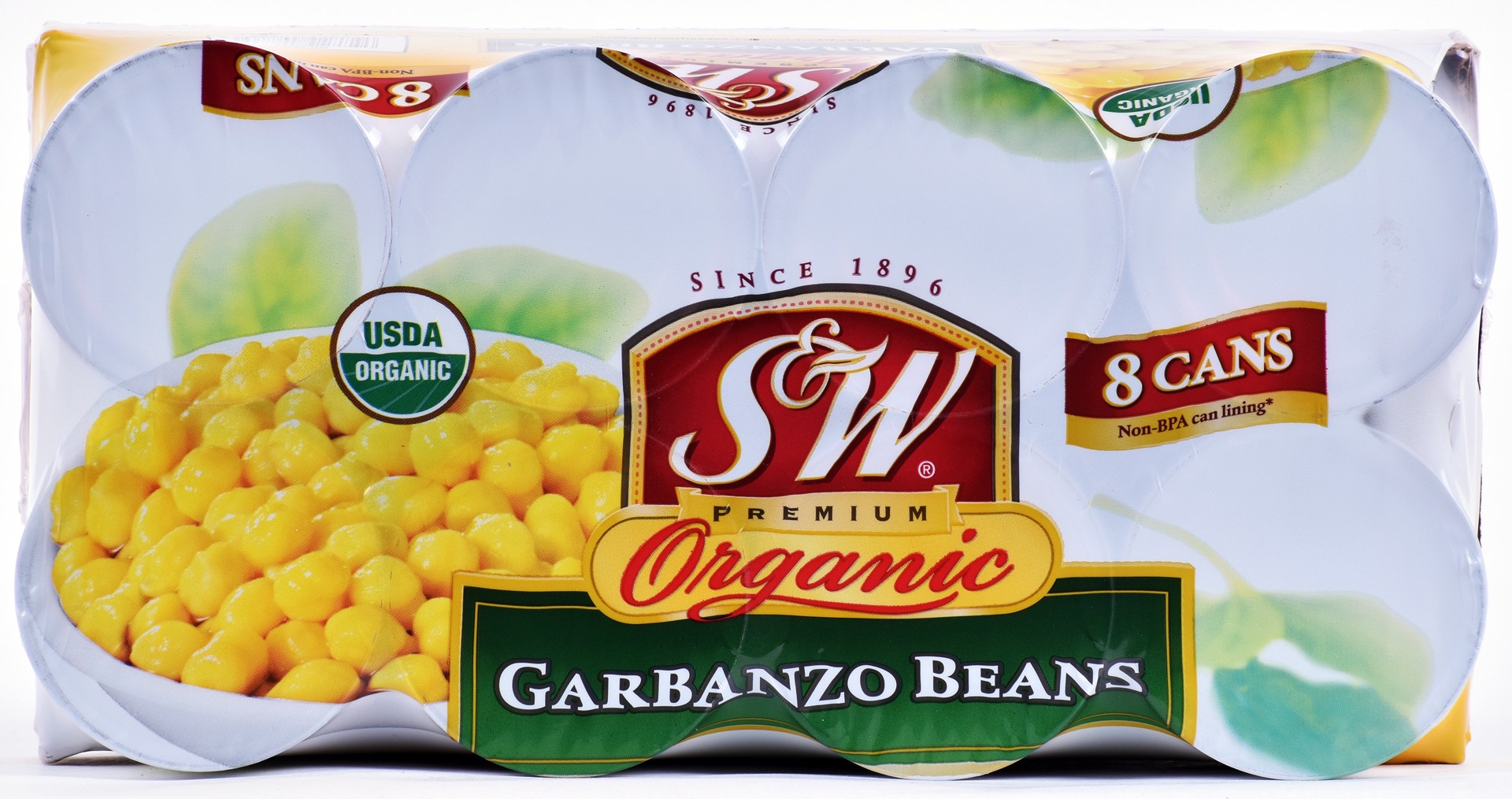 slide 1 of 1, S&W Organic Garbanzo Beans, 