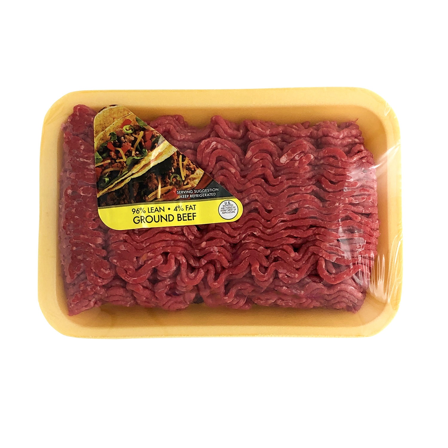 slide 1 of 1, Cub Ground Beef Tray 96/4, 1.33 Pound, per lb