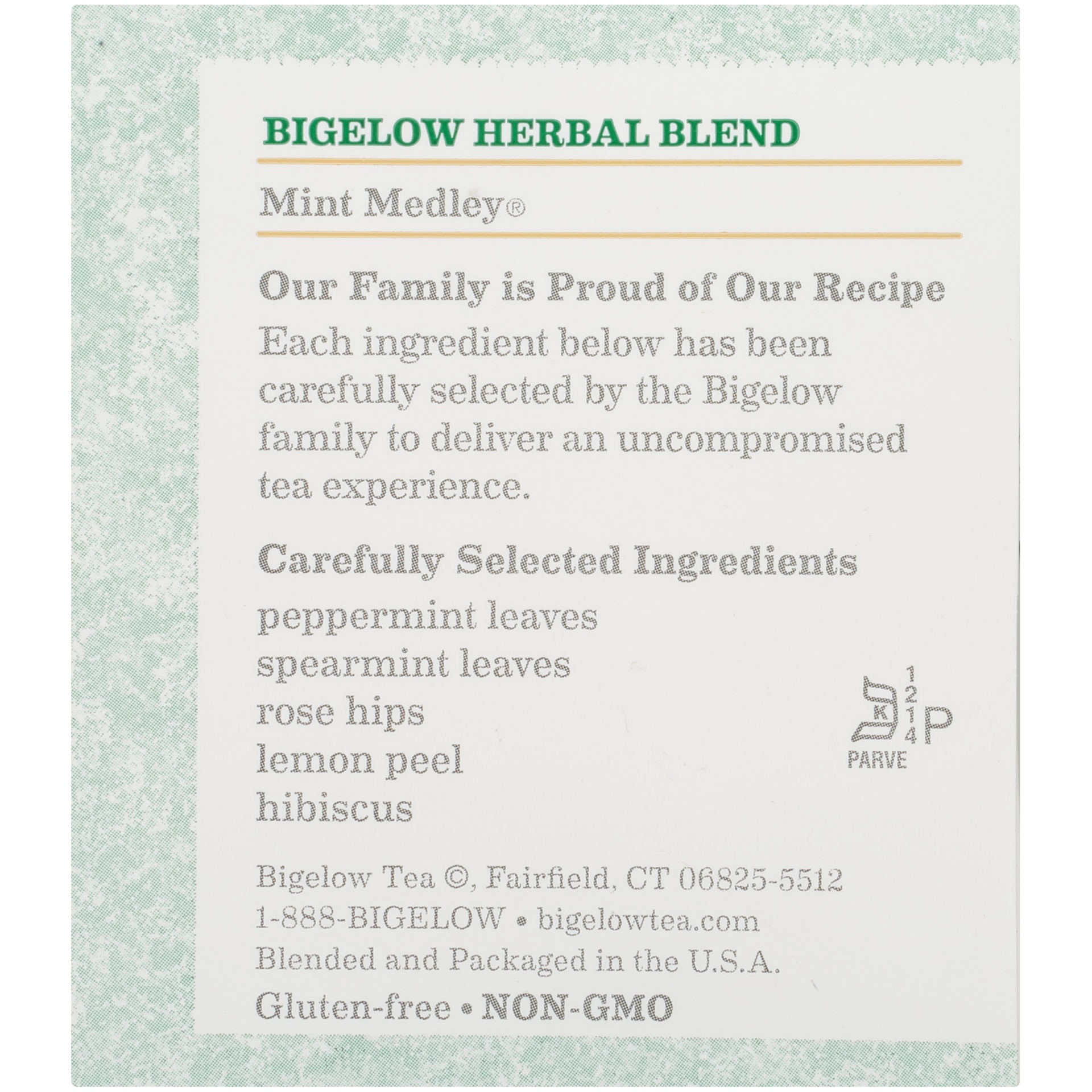 slide 3 of 7, Bigelow Herbal Tea Mint Medley Caffeine Free Tea Bags, 20 ct