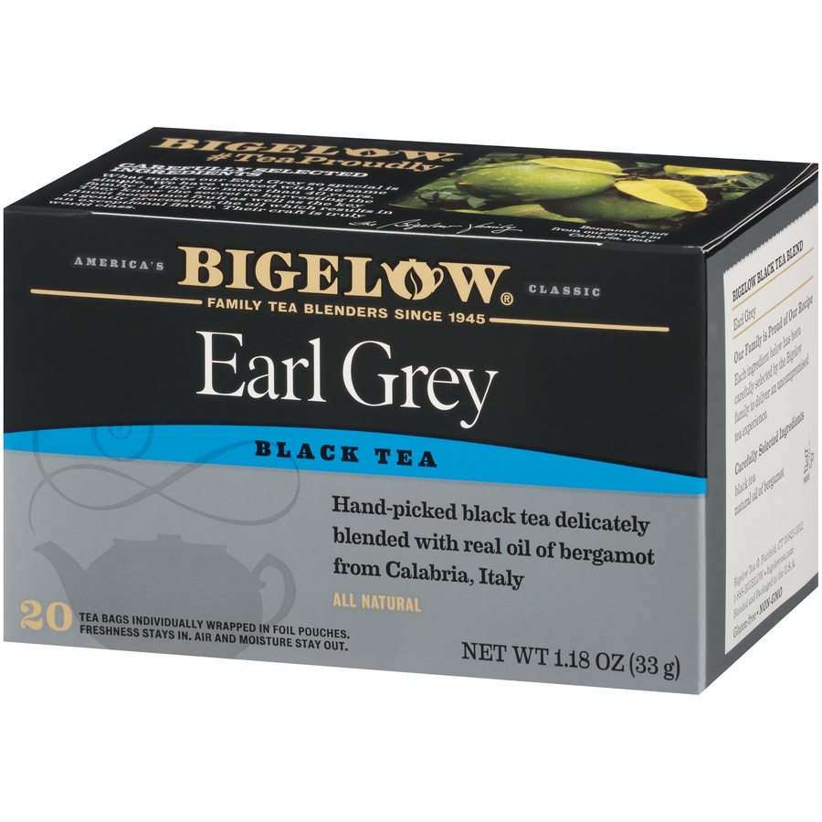slide 3 of 7, Bigelow Earl Grey Black Tea Bags - 20ct, 20 ct