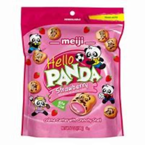 slide 1 of 1, Hello Panda Strawberry, 7 oz
