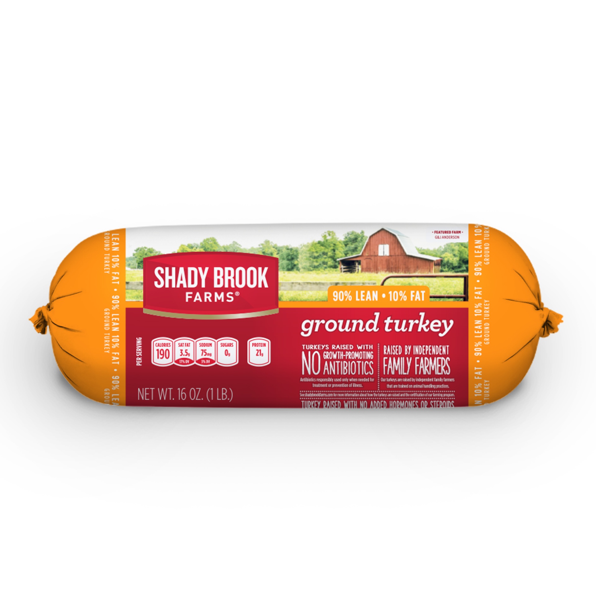 slide 1 of 9, Shady Brook Farms 90/10 Ground Turkey, 1 lb