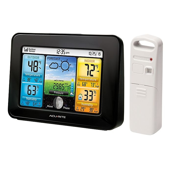 slide 2 of 3, AcuRite Weather Station with Color Display - Black, 1 ct