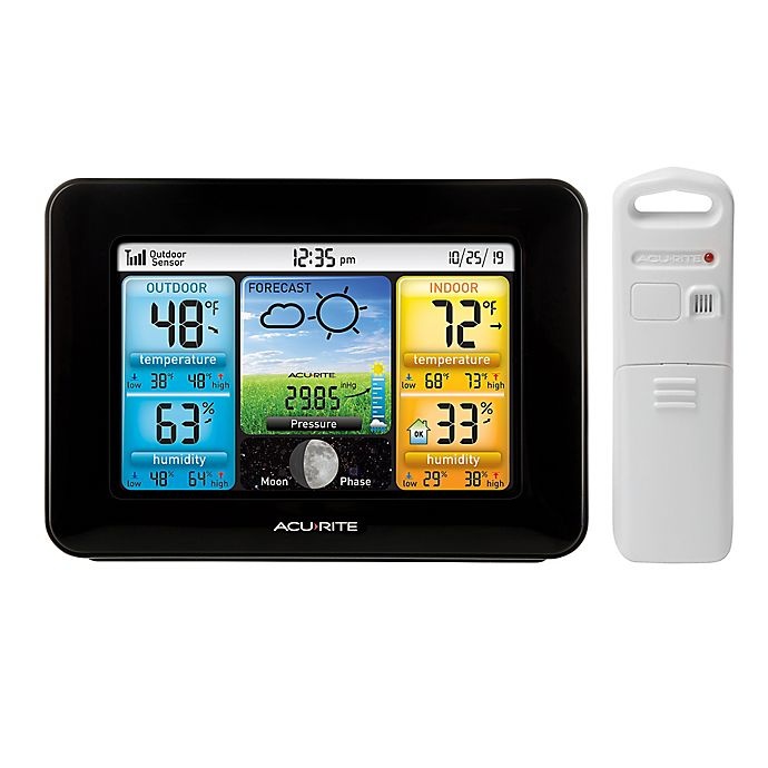 slide 1 of 3, AcuRite Weather Station with Color Display - Black, 1 ct