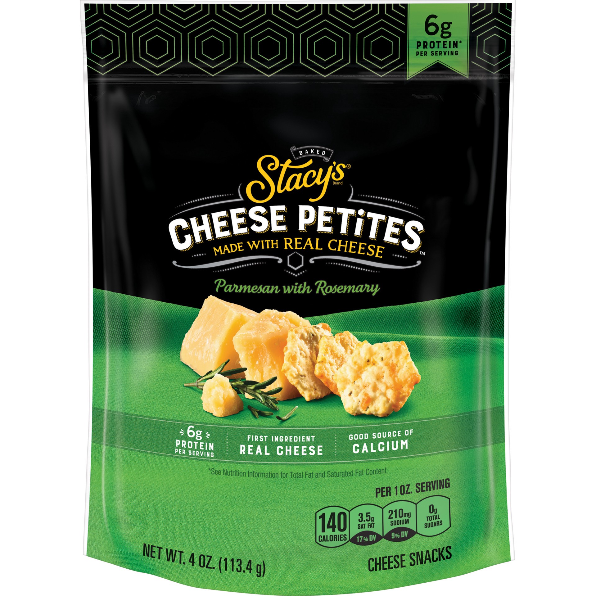 slide 1 of 4, Stacy's Cheese Petites Cheese Snacks Parmesan w/Rosemary 4 Oz, 4 oz