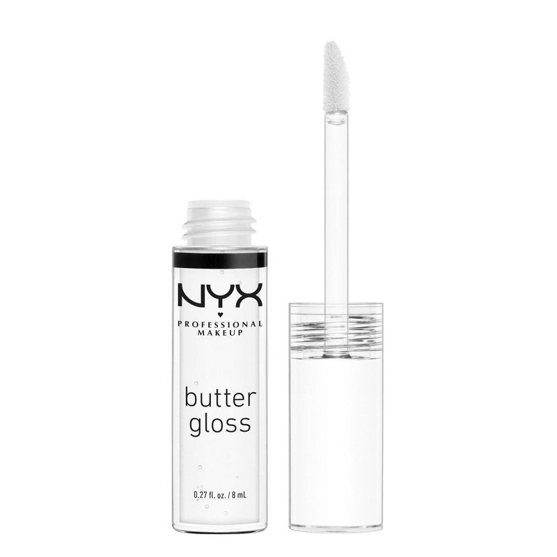 slide 1 of 11, NYX Professional Makeup Butter BUTTER LIP GLOSS SUGAR GLASS, 0.27 fl oz