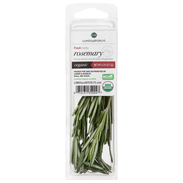 slide 1 of 1, Lunds & Byerlys Fresh Organic Rosemary Singles, 0.25 oz