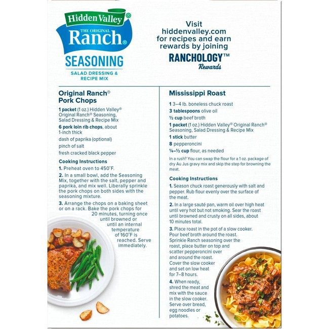 slide 4 of 170, Hidden Valley Gluten Free Original Ranch Salad Dressing and Seasoning Mix Packets for Ranch Dip, 4 ct