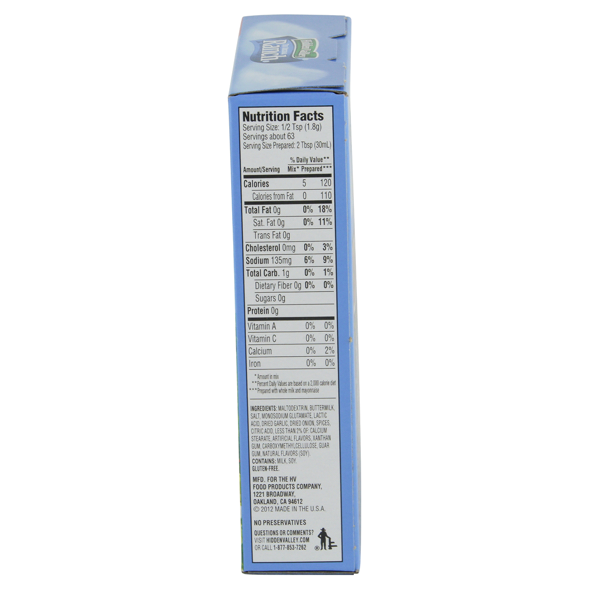 slide 159 of 170, Hidden Valley Gluten Free Original Ranch Salad Dressing and Seasoning Mix Packets for Ranch Dip, 4 ct